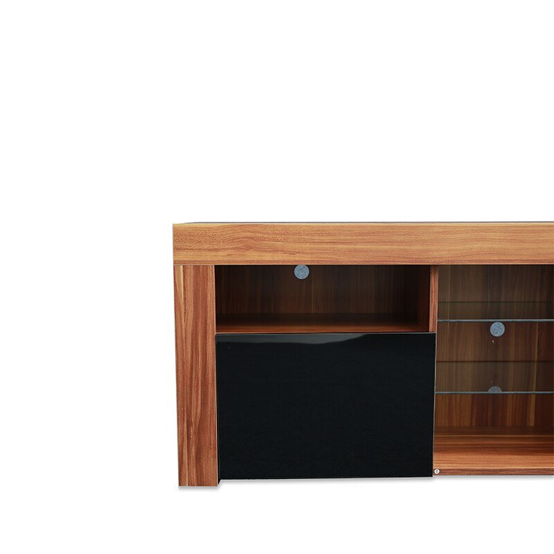 Matte & Gloss TV Cabinet with 16 Color LEDs - Casatrail.com