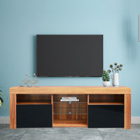 Thumbnail for Matte & Gloss TV Cabinet with 16 Color LEDs - Casatrail.com