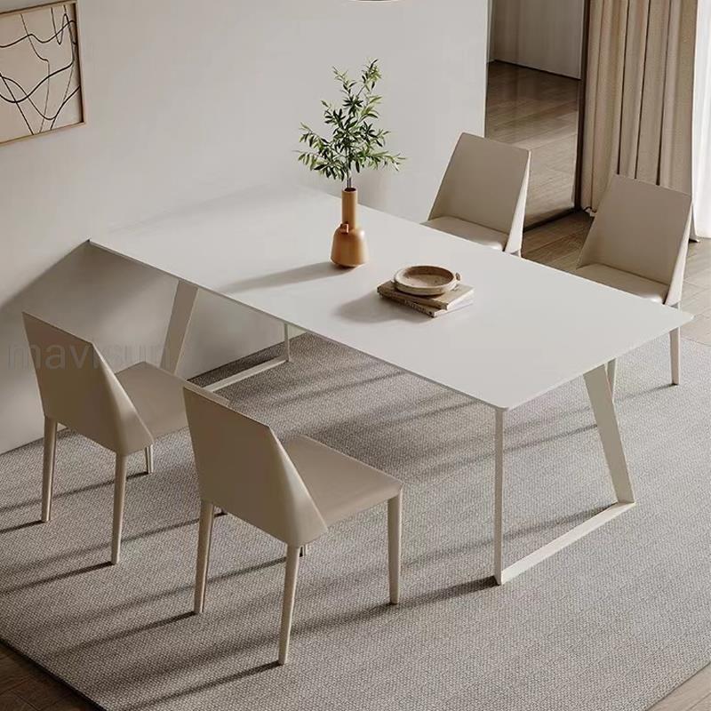 Mavisun Italian Dining Table Set with 6 Chairs - Casatrail.com