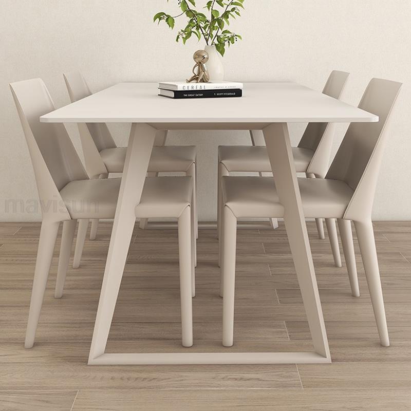 Mavisun Italian Dining Table Set with 6 Chairs - Casatrail.com