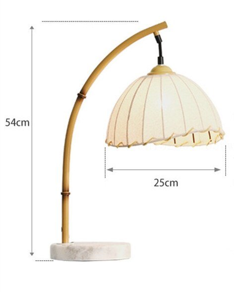 Metal Floor Lamp with Bamboo - Inspired Design - Casatrail.com