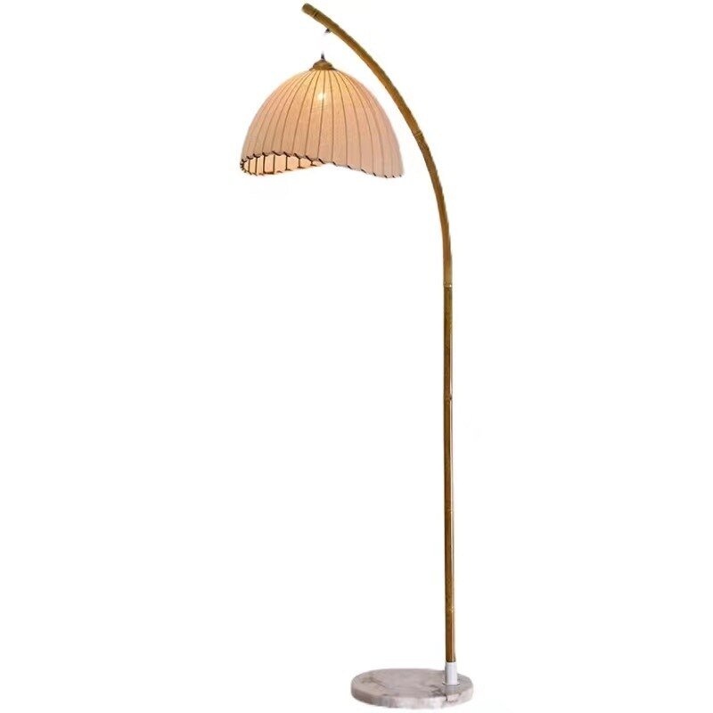 Metal Floor Lamp with Bamboo - Inspired Design - Casatrail.com