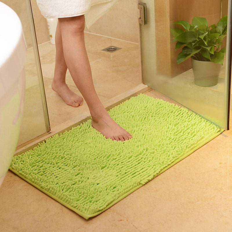 Microfiber Chenille Bath Mat, Anti - Slip, Water Absorbent - Casatrail.com