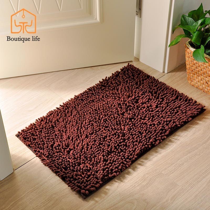 Microfiber Chenille Bath Mat, Anti - Slip, Water Absorbent - Casatrail.com