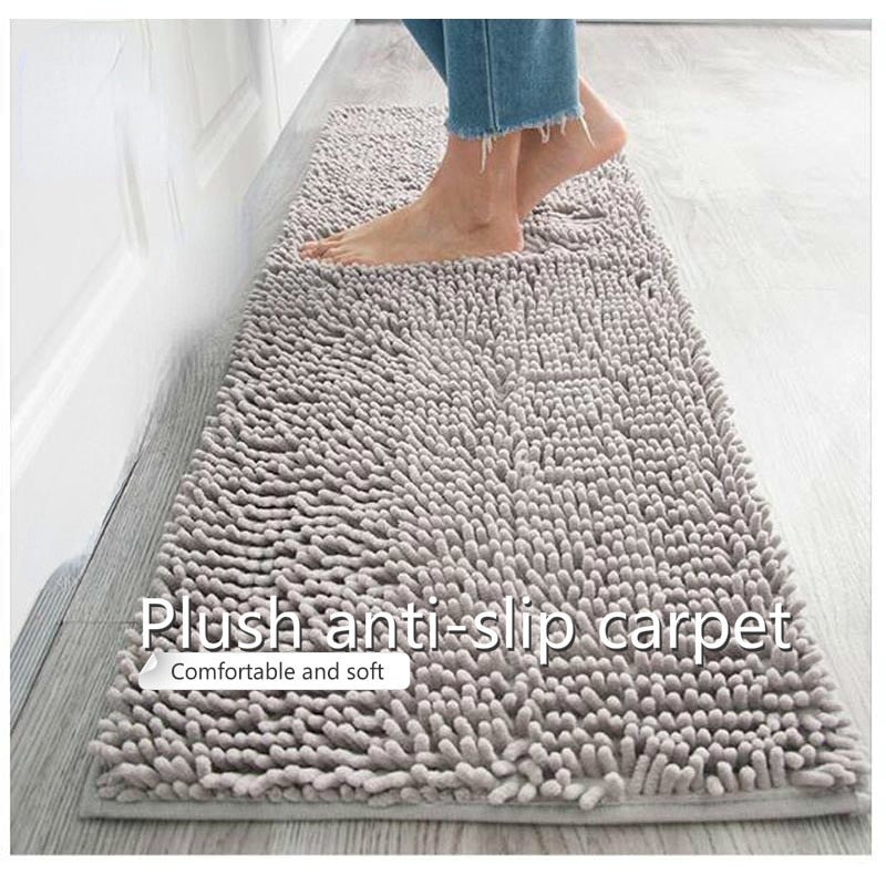 Microfiber Chenille Bath Mat, Anti - Slip, Water Absorbent - Casatrail.com