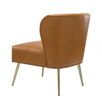 Thumbnail for Mid Century Modern Metal Frame Accent Arm Chair - Casatrail.com