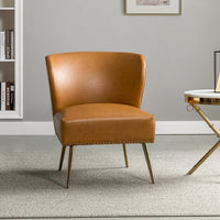 Thumbnail for Mid Century Modern Metal Frame Accent Arm Chair - Casatrail.com
