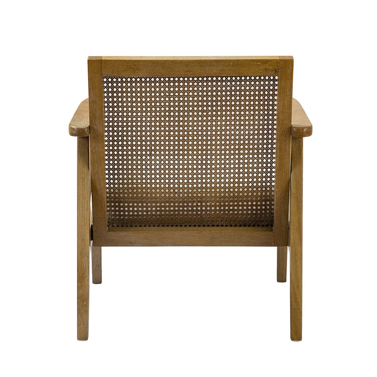 Mid Century Modern Upholstered Lounge Armchair with Mesh Back - Casatrail.com
