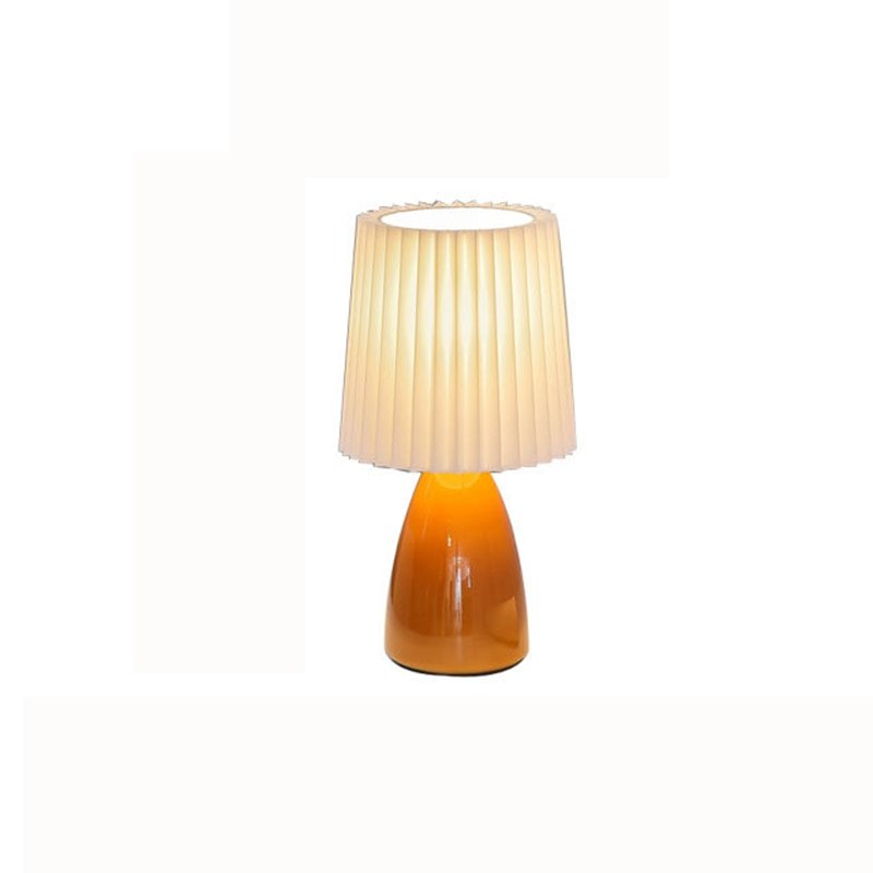 Milkshake LED Ceramic Table Lamp - Pleats Design - Casatrail.com