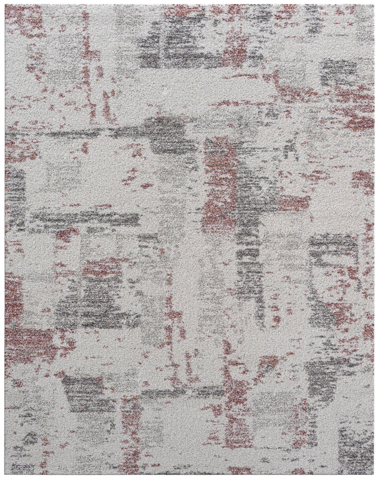 Mingled Coins Area Rug, Rust and Mauve - Casatrail.com