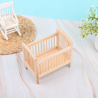 Thumbnail for Miniature Wooden Dollhouse Crib - Casatrail.com