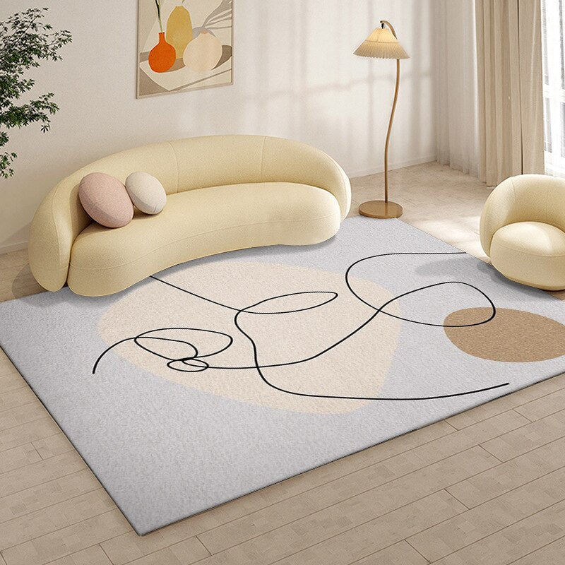 Minimalist Abstract Living Room Carpet - Casatrail.com