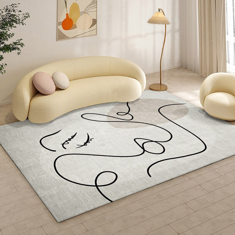 Minimalist Abstract Living Room Carpet - Casatrail.com