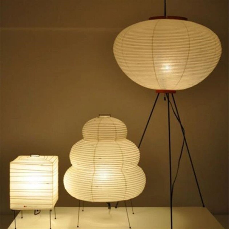 Minimalist Akari Noguchi Paper Floor Lamp - Casatrail.com