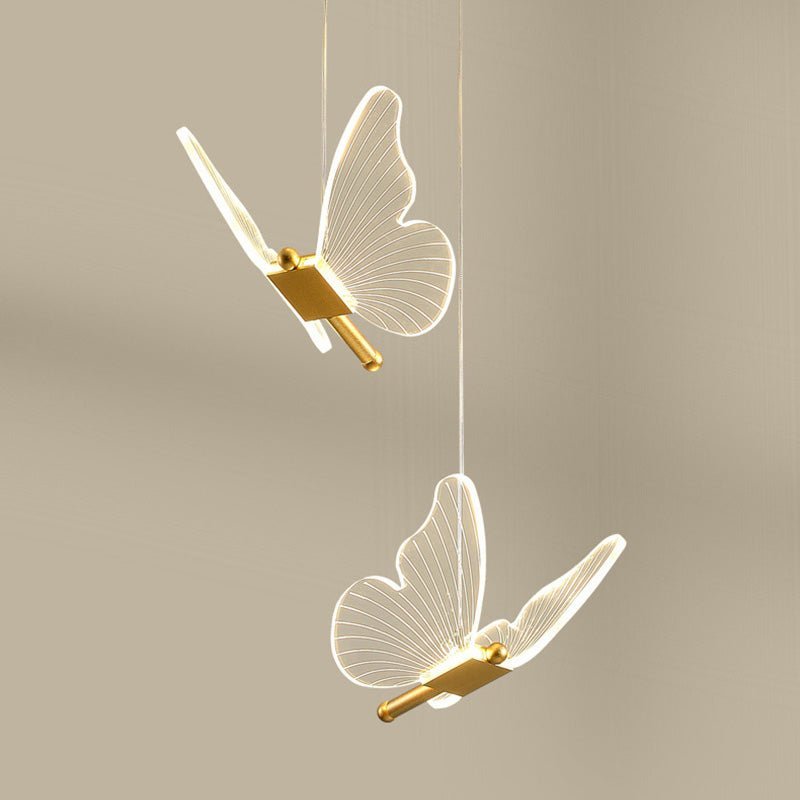 Minimalist Butterfly Bedside Chandelier - Long Line - Casatrail.com