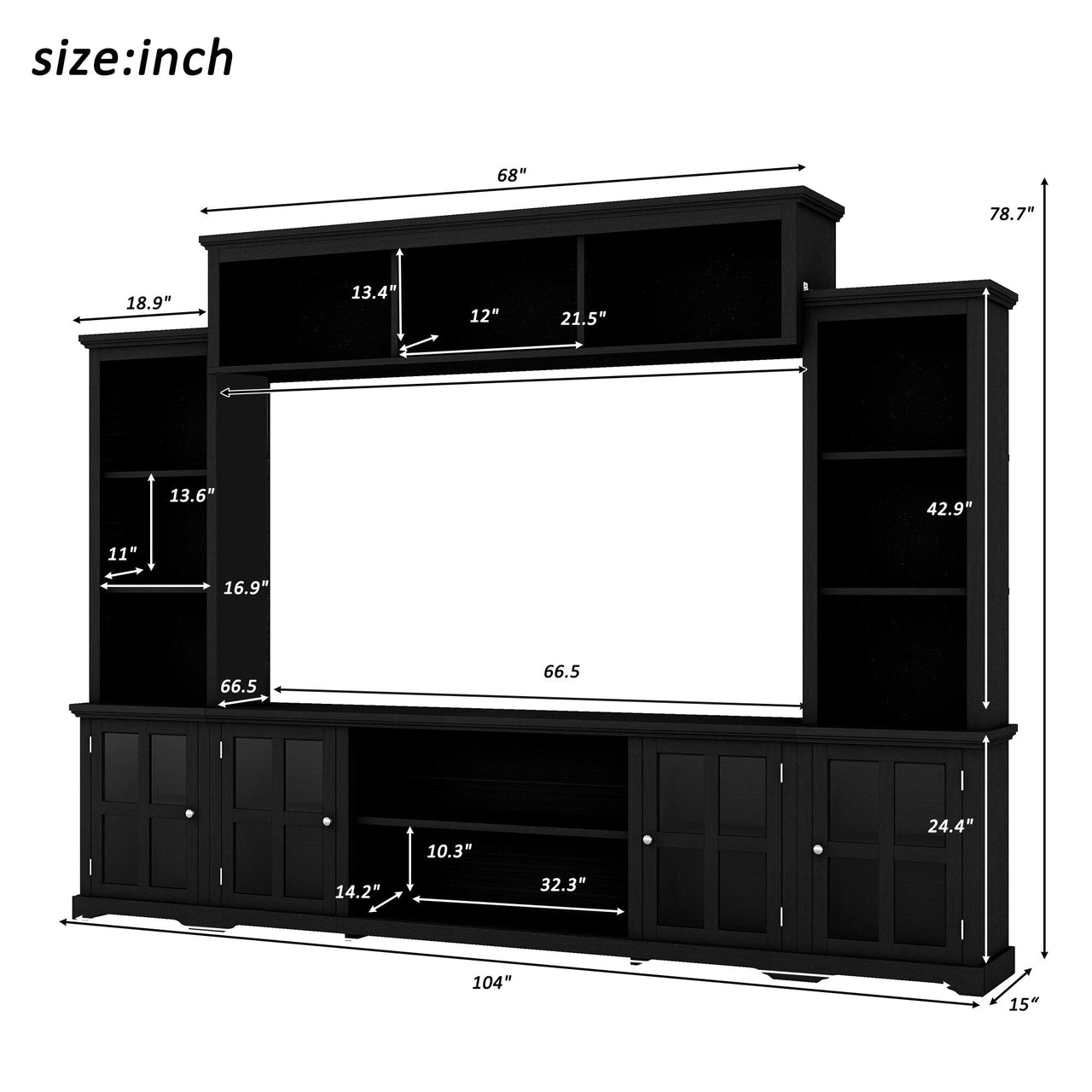 Minimalist Entertainment Wall Unit for TVs Up to 70" - Casatrail.com