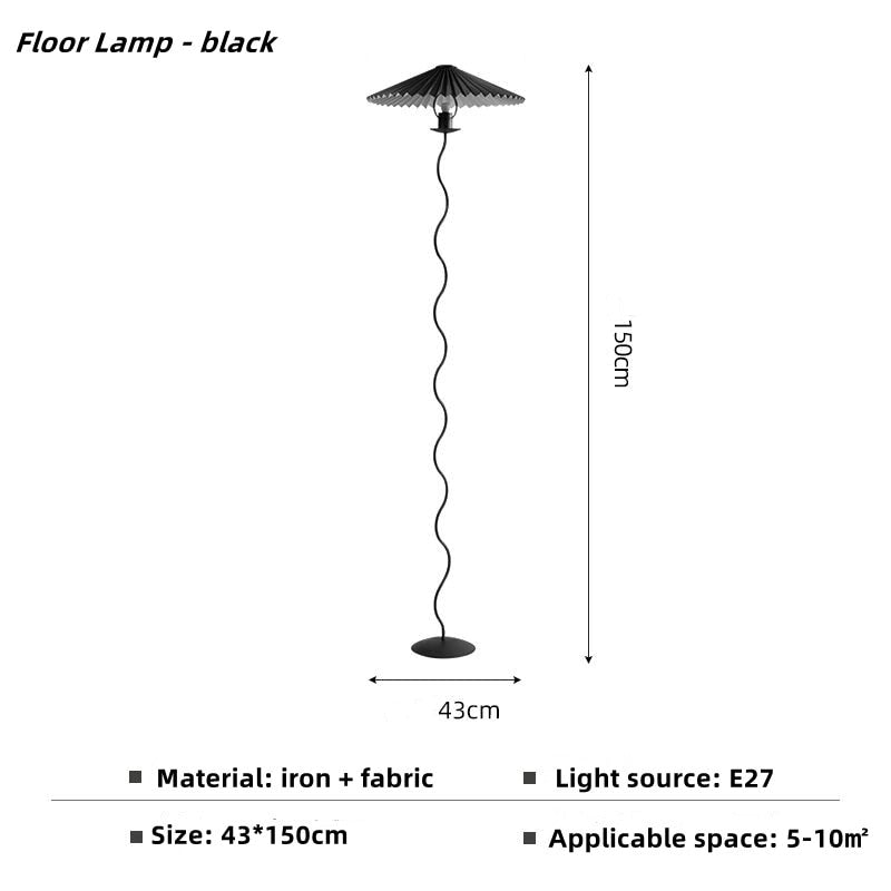 Minimalist Floor Lamp with Skirt Lampshade - Casatrail.com