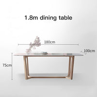 Thumbnail for Minimalist Solid Wood Dining Table - Casatrail.com