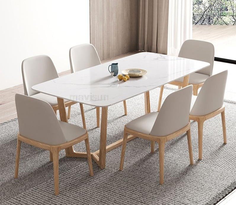 Minimalist Solid Wood Dining Table - Casatrail.com