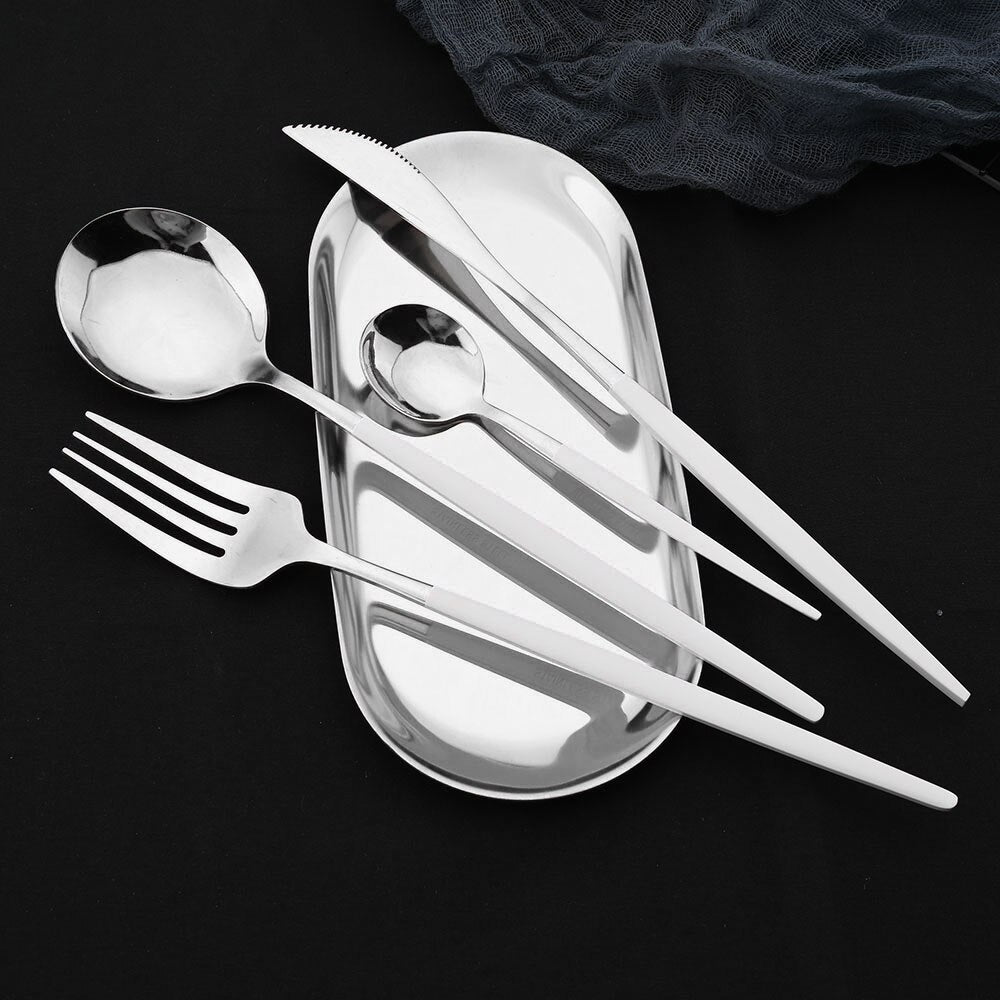 Mint Silver Dinnerware Set - 24pcs - Casatrail.com