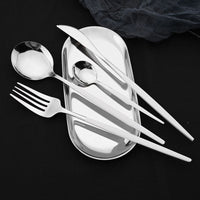 Thumbnail for Mint Silver Dinnerware Set - 24pcs - Casatrail.com