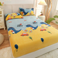 Thumbnail for Missdeer Warm Cartoon Style Velvet Fitted Sheet - Casatrail.com