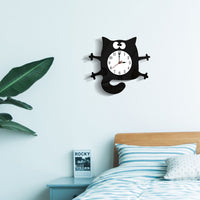 Thumbnail for Modern 3D Acrylic Cat Wall Clock - Casatrail.com