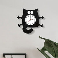 Thumbnail for Modern 3D Acrylic Cat Wall Clock - Casatrail.com