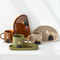 Thumbnail for Modern Abstract Watcher Ceramic Mug - Casatrail.com