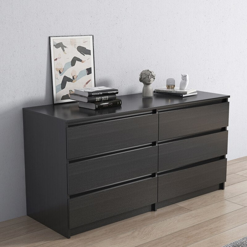 Modern Contemporary Solid Wood 6 - Drawer Cabinet - Casatrail.com