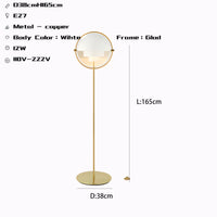 Thumbnail for Modern Copper Floor Lamp with E27 Bulb - Casatrail.com