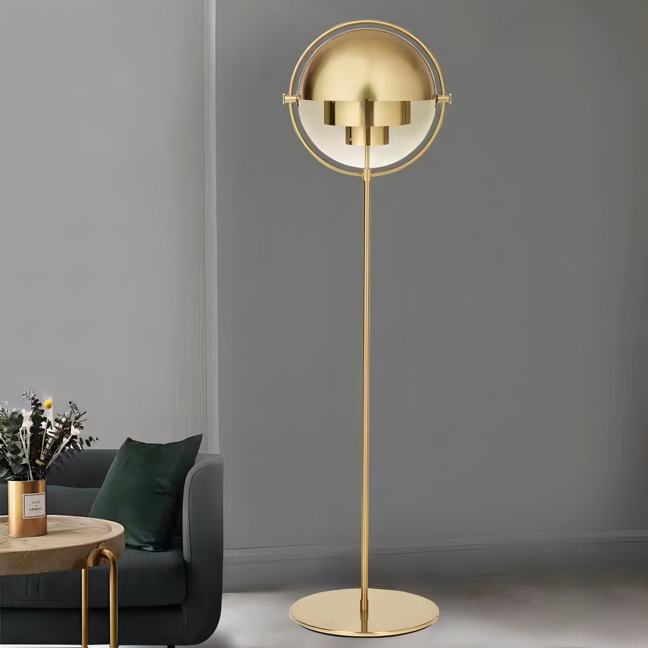 Modern Copper Floor Lamp with E27 Bulb - Casatrail.com