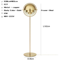 Thumbnail for Modern Copper Floor Lamp with E27 Bulb - Casatrail.com