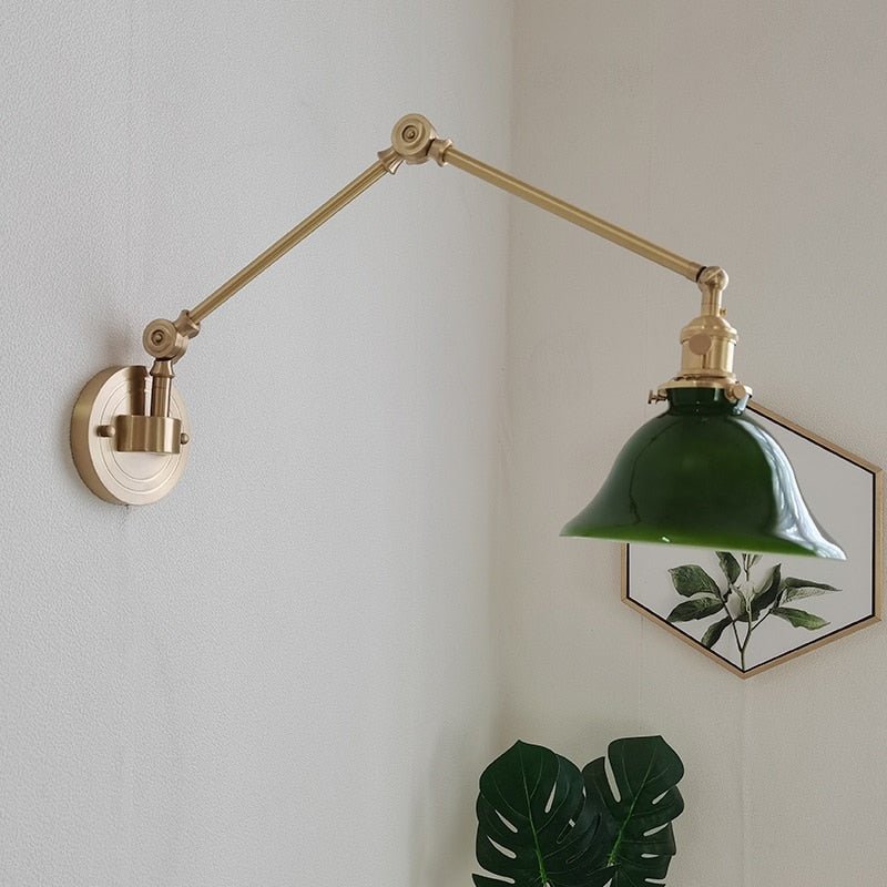 Modern Copper Wall Lamp with Swing Arm - Casatrail.com