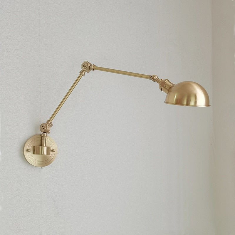 Modern Copper Wall Lamp with Swing Arm - Casatrail.com