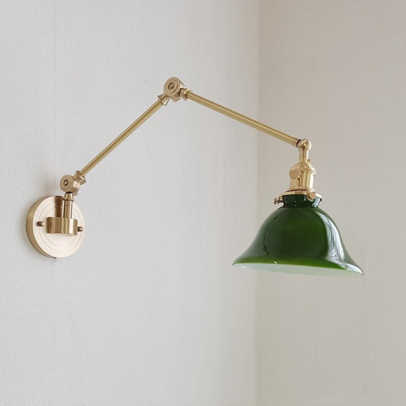 Modern Copper Wall Lamp with Swing Arm - Casatrail.com