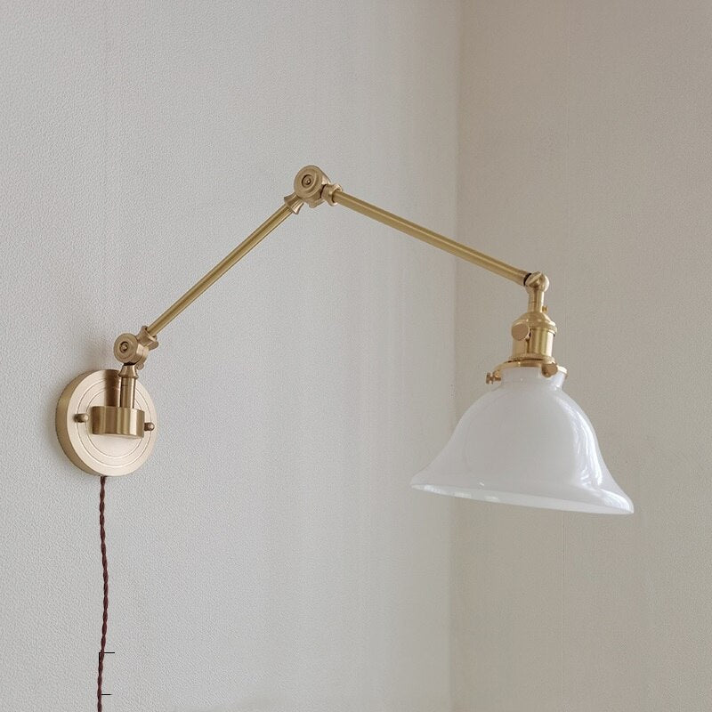 Modern Copper Wall Lamp with Swing Arm - Casatrail.com