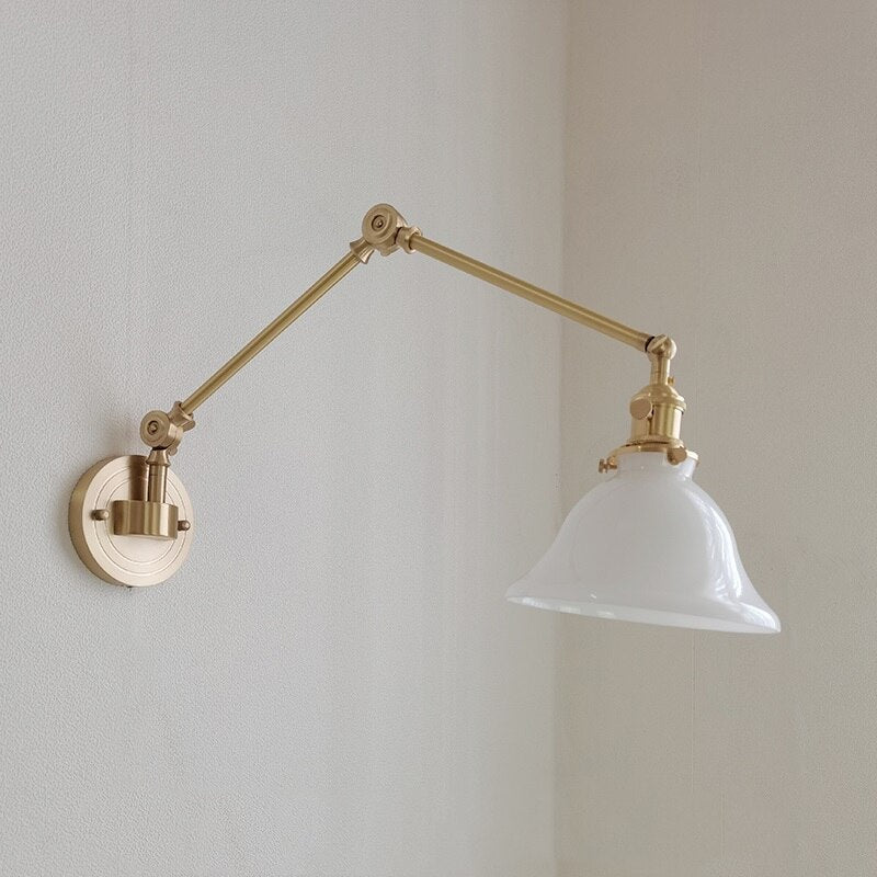 Modern Copper Wall Lamp with Swing Arm - Casatrail.com