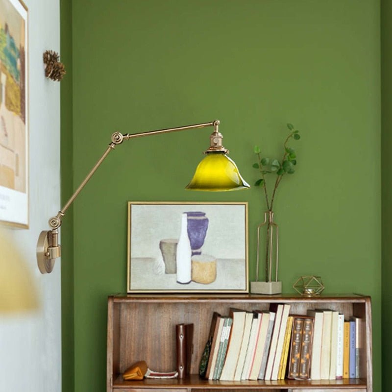 Modern Copper Wall Lamp with Swing Arm - Casatrail.com