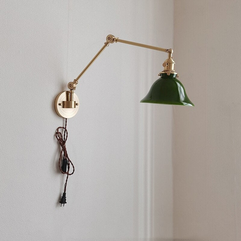 Modern Copper Wall Lamp with Swing Arm - Casatrail.com