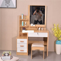 Thumbnail for Modern Dresser with Mirror and Lock Stool - Casatrail.com