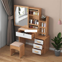 Thumbnail for Modern Dresser with Mirror and Lock Stool - Casatrail.com