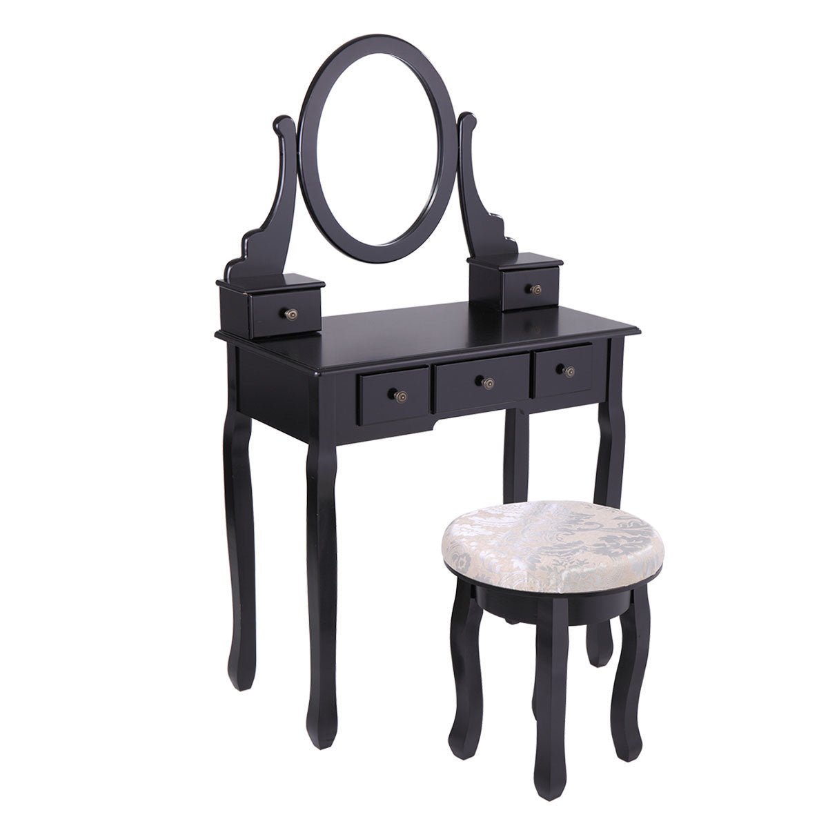 Modern Dressing Table Set with Vanity Mirror - Casatrail.com