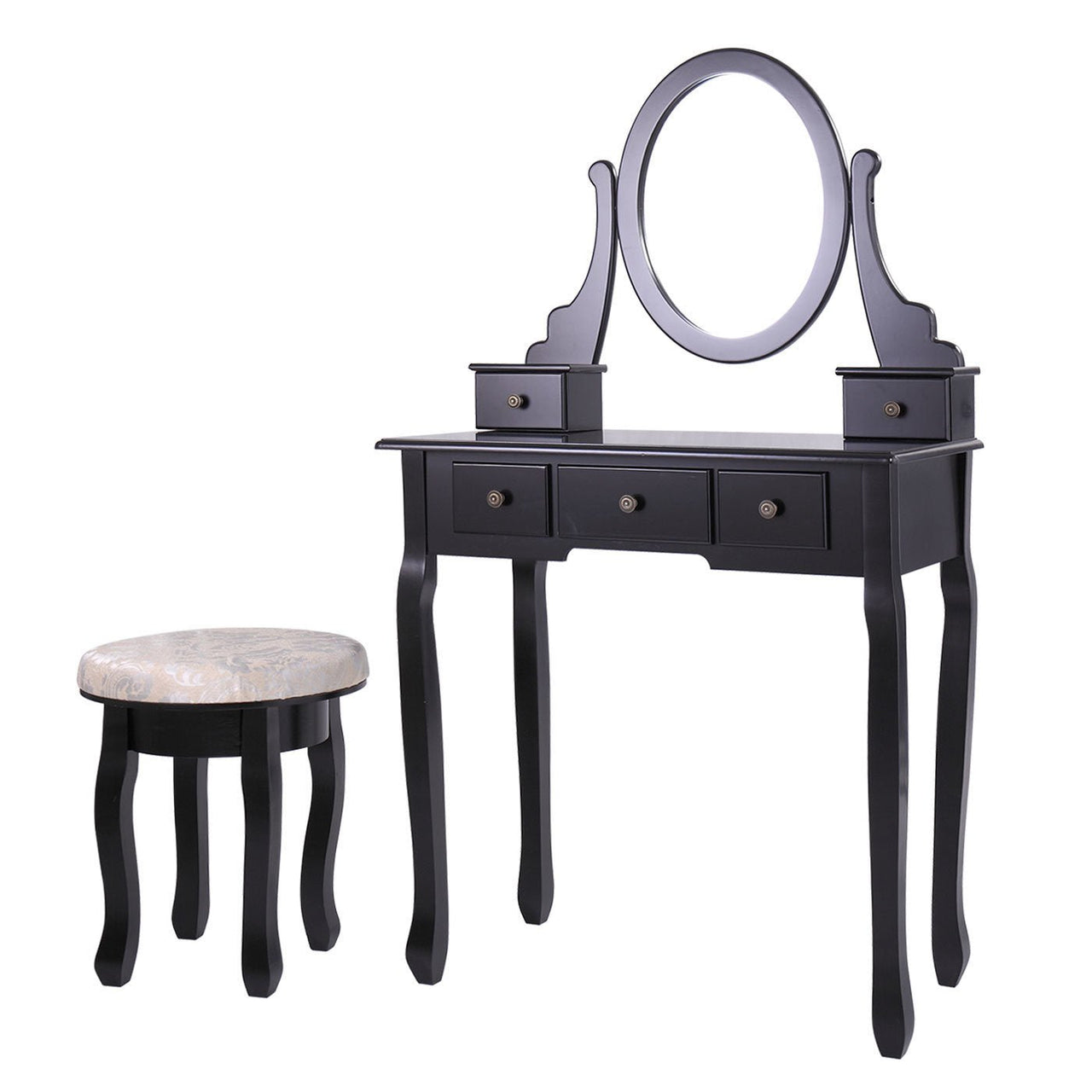 Modern Dressing Table Set with Vanity Mirror - Casatrail.com