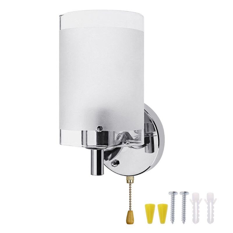 Modern E27 LED Wall Light with Glass Sconce (Bulb Not Included) - Casatrail.com