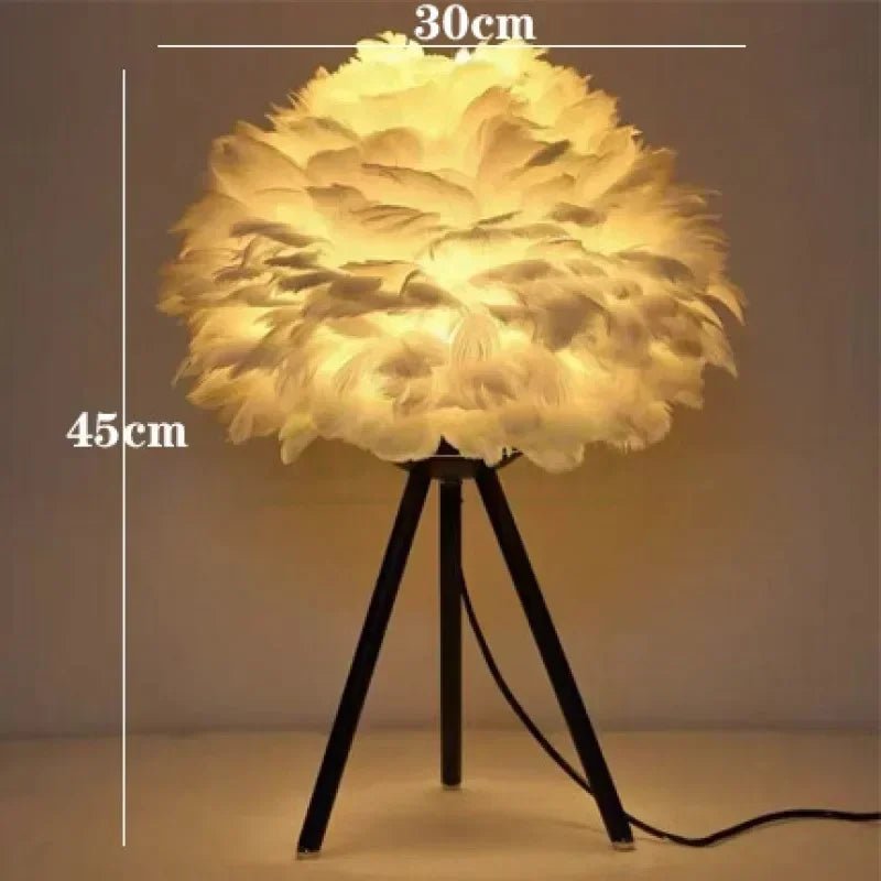 Modern Feather LED Table Lamp - Casatrail.com