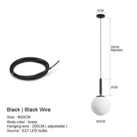 Thumbnail for Modern Glass Ball LED Pendant Light - Casatrail.com