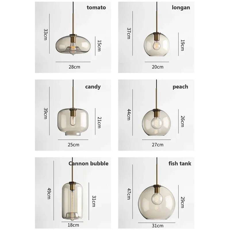 Modern Glass Pendant Light - Casatrail.com