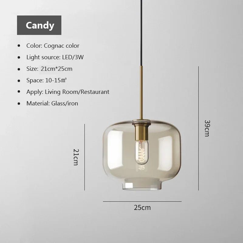 Modern Glass Pendant Light - Casatrail.com