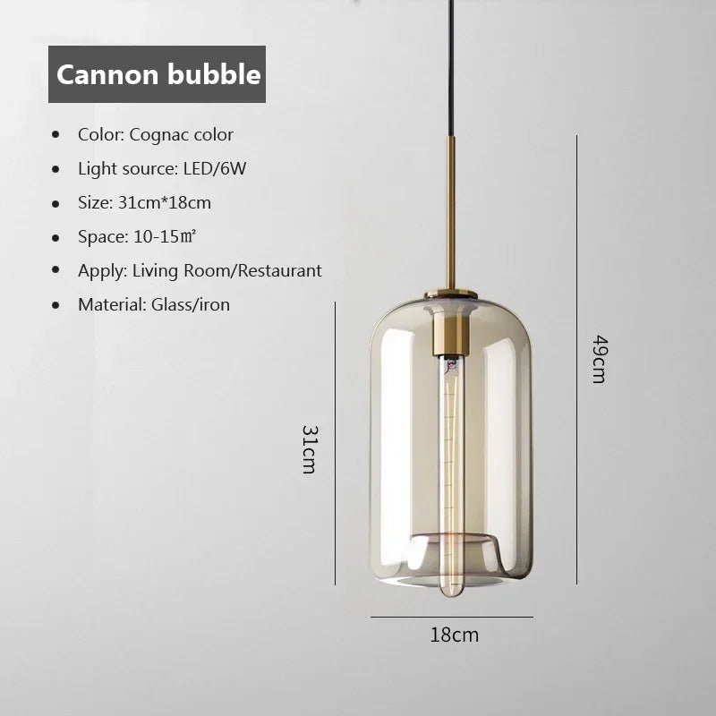 Modern Glass Pendant Light - Casatrail.com